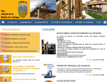 Tablet Screenshot of mairie-cologne.com